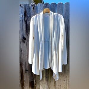 NWOT KISMET “Timing” Open front off white cream white draped cardigan
